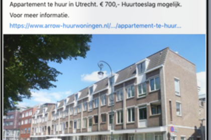 Arrow-huurwoningen.nl biedt niet-bestaande huurwoningen aan op Marktplaats en Facebook